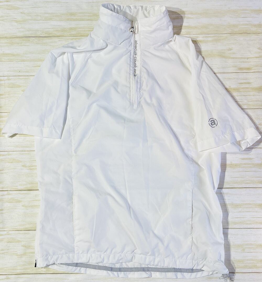 Abacus Count On It Women Ace Wind Shirt Women’s 1/4 Zip White Bike Shirt Size P